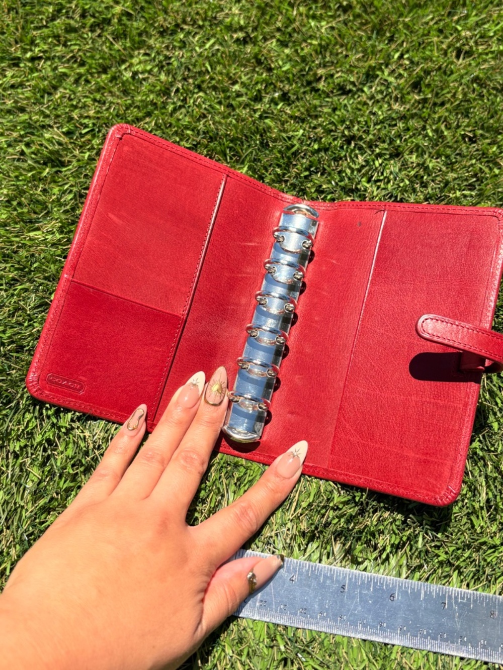 Vintage Coach Red Leather Agenda - Picture 4 of 6